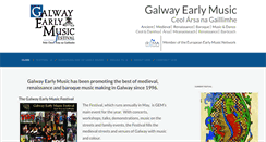 Desktop Screenshot of galwayearlymusic.com