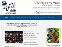 Tablet Screenshot of galwayearlymusic.com